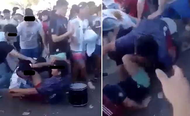 Una lástima!: adolescente con un corte en el rostro tras pelea en el festejo en Cutral Co por el triunfo de Argentina thumbnail